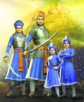 A still from Chaar Sahibzaade