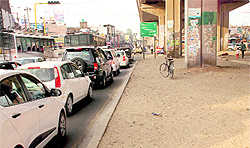 A view of the Chandigarh-Ambala Highway under the Zirakpur flyover
