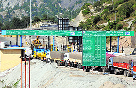 The Ban Toll Plaza on the Jammu-Udhampur highway. 