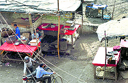 One of the open shops in Ludhiana where animals are slaughtered in unhygienic conditions