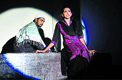Students of GADVASU stage a play on the concluding day of the youth festival on Sunday