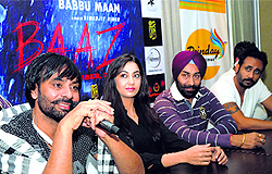 Punjabi singer and actor Babbu Maan in Ludhiana on Sunday