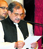 Birender Singh takes oath as Cabinet Minister
