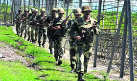 A file photo of BSF personnel on the border.