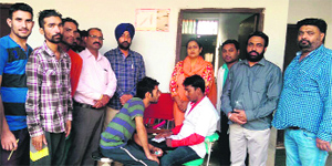 Patients in the Central Jail being examined by doctors during the special eye check-up camp organised on the jail premises  in Amritsar.