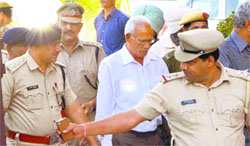 Ram Kanwar Dhaka being produced at the district courts 
