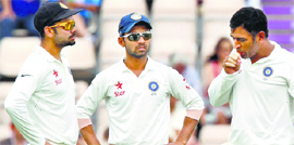MS Dhoni is said to be nursing an injury he picked up during the series against West Indies. Virat will lead the side in his absence in the first Test.