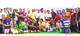 Winners of the Ludhiana Sahodaya School Complex Table Tennis Tournament with their medals in Ludhiana.