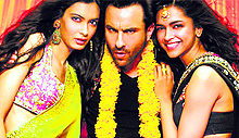 Diana Penty, Saif Ali Khan and Deepika padukone in Second hand jawani