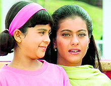 Sana Saeed and Kajol in Kuch Kuch Hota Hai
