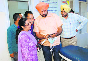  Vigilance Bureau officials at Government Medical College in Amritsar on Wednesday