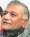 Gen VK Singh (retd), Union minister