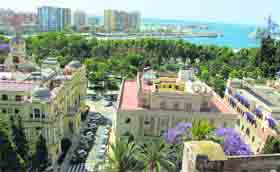 A view of the Malaga skyline