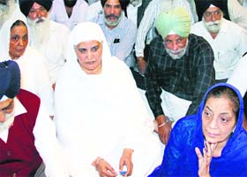 Istri Akali Dal president Bibi Jagir Kaur at a function in Patiala on Sunday