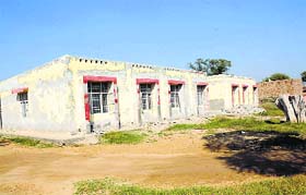The unoccupied girls hostel in Kundal village near Abohar
