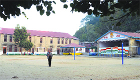 A view of Vallabh PG College in Mandi.