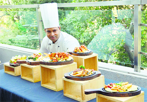 The sizzler food fest underway at Hotel Hometel