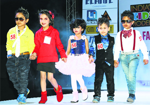 The fashion show for kids, organised recently at Elante Mall, Chandigarh