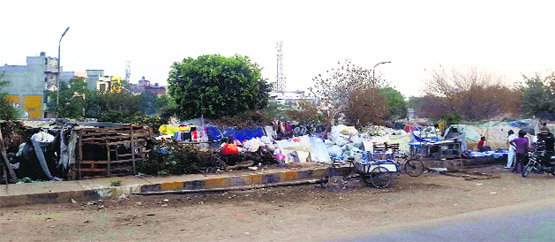 Slum-dwellers have raised illegal structures in Ward No. 59.