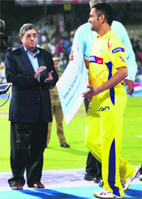 N Srinivasan and MS Dhoni, the Mudgal report says, claimed Gurunath Meiyappan had no role in cricket affairs of the CSK.