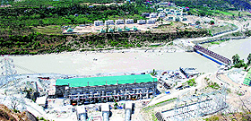 A view of Rampur project.