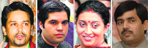 Anurag Thakur, Varun Gandhi, Smriti Irani & Shahnawaz Hussain