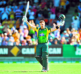 Aaron Finch gave Australia a blistering start with a sparkling ton. 
