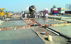 Work on for shifting Samanabahu toll plaza to a new site near Bastara village in Gharaunda block. 