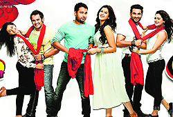A still from Punjabi film Happy Go Lucky