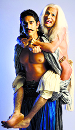 A still from Sinhasan Battisi