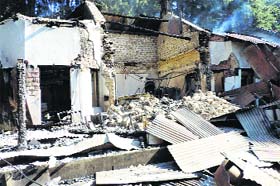 The special bureau of the Government of India that was reduced to ashes in Dalhousie on Saturday night