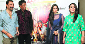 (L-R) Mukesh Tiwari, Adil Hussain, Mona Singh and Hrishita Bhatt 