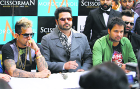 (L-R) Jazzy B, Alfaaz, Amrinder Gill and Navraj Hans