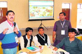 CONGRESS-CONNECT: IT experts impart training to Congress youth activists as part of its social media training camp on Sunday in Haridwar