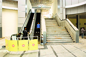 Escalators will be opened to commuters at the Chandigarh railway station soon. 