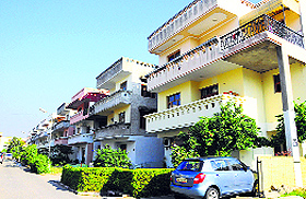 A housing society in Chandigarh. 