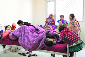 Patients at the Mother and Child Hospital in Ludhiana