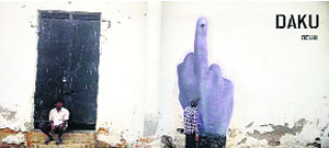 One of Dakus graffitis 