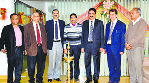 Officials of J&K Bank at the inauguration ceremony