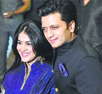 Genelia DSouza and Riteish Deshmukh