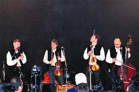 A Hungarian band performs at SelaQui International School in Dehradun