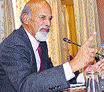 Chief Information Commissioner Bhim Sen briefs the media in Dharamsala on Thursday