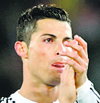 Reals Ronaldo applauds at the end of their Champions League match against Basel on Wednesday.