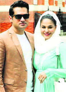 Veena Malik with husband Asad Bashir Khan