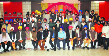 Members of the newly constituted Coalition of Sikh Entrepreneurs after their first meeting in Amritsar on Thursday.