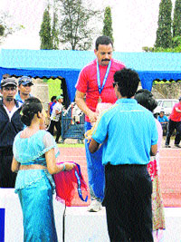 Vikram Chaudhary, who has won the silver medal in the Mens Triple Jump event in Sri Lanka