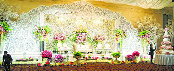 Inside decor is popular because of unpredictable weather