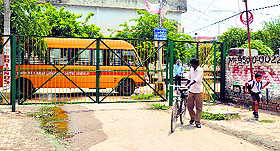 The gated Rajguru Nagar colony in Ludhiana. 