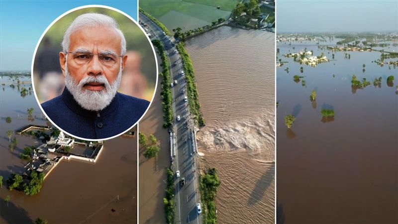 Centre stands shoulder to shoulder with affected people': PM Modi as he starts visit to flood-hit Himachal, Punjab - The Tribune